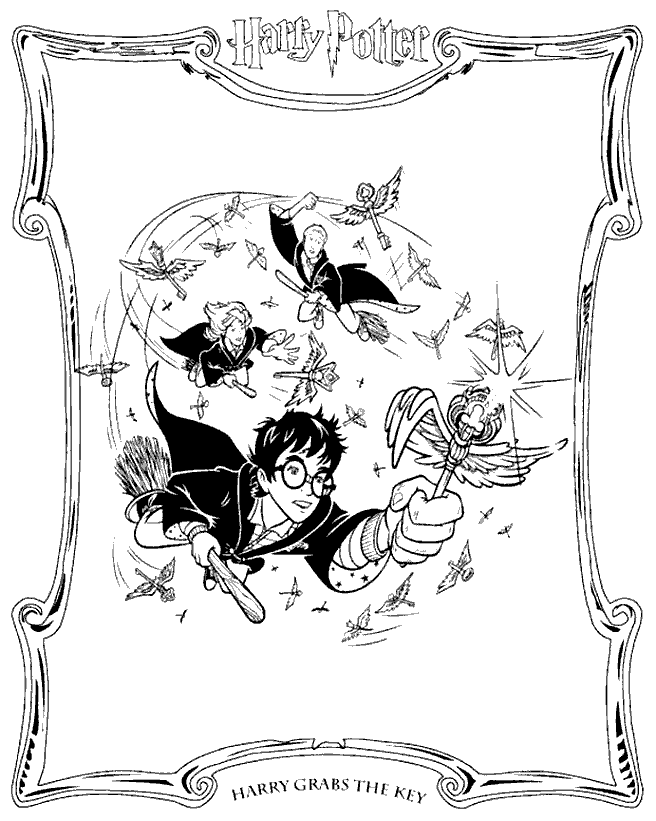 harry potter coloring picture