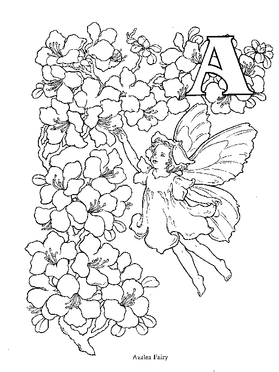 alphabet flower fairy A