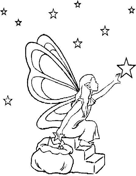 faerie reaching for the stars