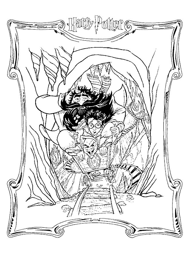 harry potter coloring picture
