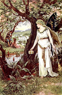 fairy art, faery graphics, faerie painting, fairie images,fae paintings, elf images, and beautiful 
pictures of victorian fairies, also called fairies, fairys, fairyes, faeries, faerys, faeryes, faries, 
farys, by  arthur herbert buckland, doyle, fitzgerald, delville, duncan, charles robinson and arthur rackham